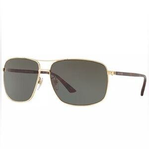 Gucci Gold Frame Sunglasses with Dark Lenses